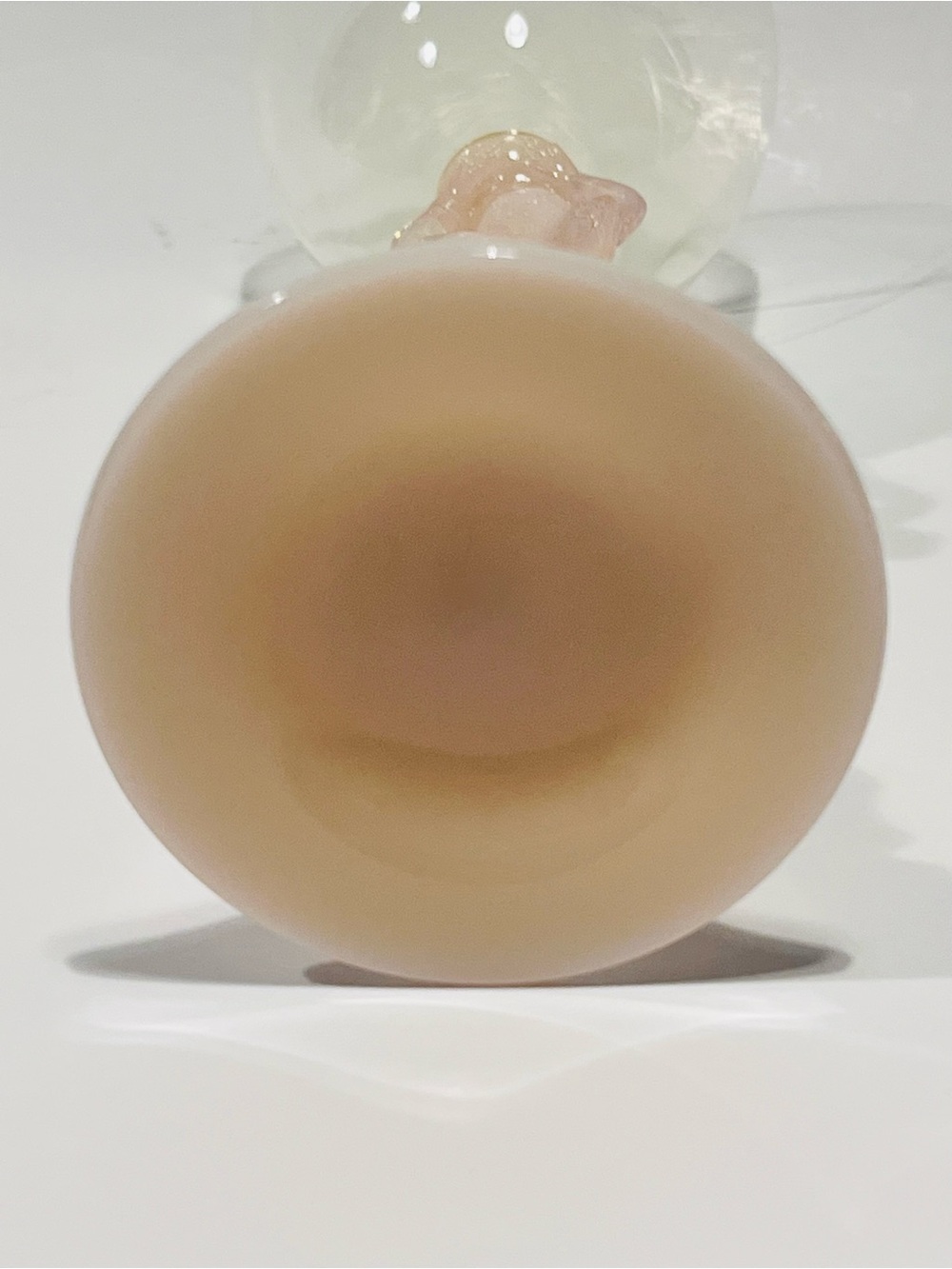 Vintage Cambridge Glass Nude Statuesque Tuscan & Yellow Cocktail Glass - Picture 12 of 12